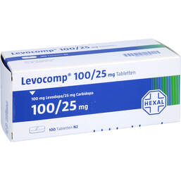 Abbildung: Levocomp 100 mg / 25 mg Tabletten 100 St, Tabletten PZN 00536189