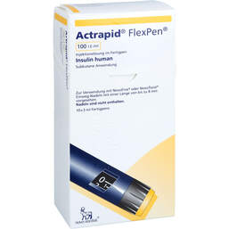 Abbildung: Actrapid Flexpen 100 I.E. / ml Injektionslösung im Fertigpen 10X3 ml, Injektionslösung PZN 00536775