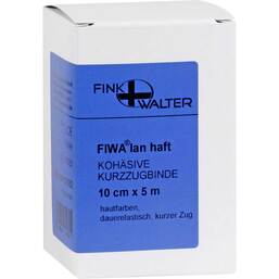 Abbildung: Kompressions Binde 10cmx5m kohäsiv mit kurzem Zug Binden, 1 St PZN 00537059