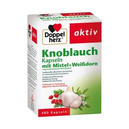 Abbildung: Doppelherz Knoblauch Mistel Weißdorn Kapseln Kapseln, 480 St PZN 00538567