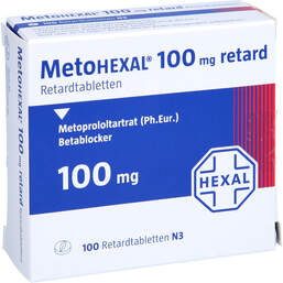 Abbildung: Metohexal 100 retard Tabletten 100 St, Retard-Tabletten PZN 00539354