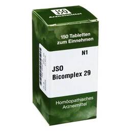 Abbildung: JSO Bicomplex Heilmittel Nr. 29 Tabletten, 150 St PZN 00545113