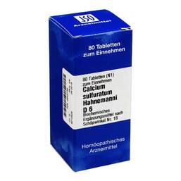 Abbildung: Biochemie 18 Calcium sulfuratum D 6 Tabletten Tabletten, 80 St PZN 00545739