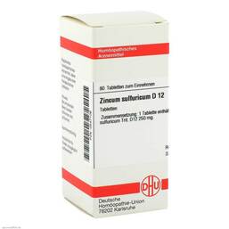 Abbildung: Zincum sulfuricum D 12 Tabletten Tabletten, 80 St PZN 00547106