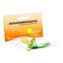 Abbildung: Beruhigungssauger Kirschform Latex 0 - 6 M.grün 1 St PZN 00547939