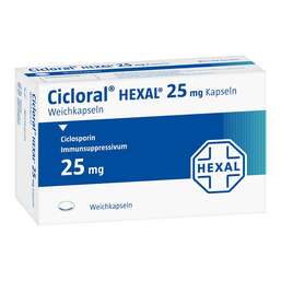 Abbildung: Cicloral 25 mg Kapseln 2X50 St, Weichkapseln PZN 00550657
