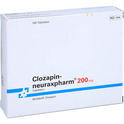 Abbildung: Clozapin neuraxpharm 200 mg Tabletten 100 St, Tabletten PZN 00557197