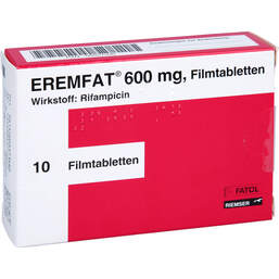 Abbildung: Eremfat 600 Filmtabletten 10 St, Filmtabletten PZN 00557346