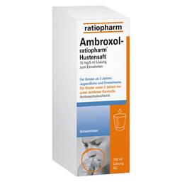 Abbildung: Ambroxol-ratiopharm® Hustensaft Lösung zum Einnehmen, 250 ml PZN 00563111