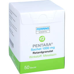 Abbildung: Pentasa Sachet 1000 mg Retardgranulat 50 St, Retard-Granulat PZN 00565908