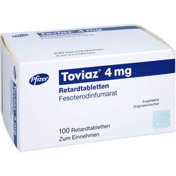 Abbildung: Toviaz 4 mg Retardtabletten 100 St, Retard-Tabletten PZN 00568640
