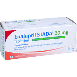Abbildung: Enalapril STADA 20 mg Tabletten 100 St, Tabletten PZN 00569237