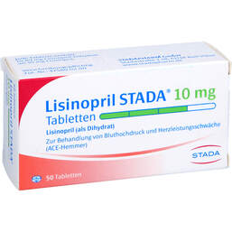 Abbildung: Lisinopril STADA 10 mg Tabletten 50 St, Tabletten PZN 00570447