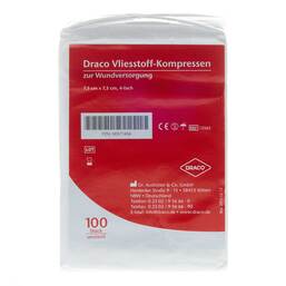 Abbildung: Vliesstoff-Kompressen 7,5x7,5 cm unsteril 100 St, Kompressen PZN 00571406