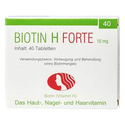 Abbildung: Biotin H forte Tabletten 40 St, Tabletten PZN 00573339