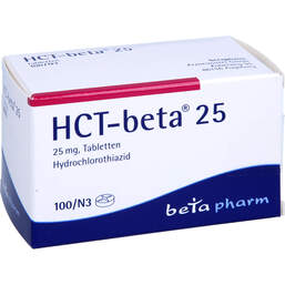 Abbildung: HCT Beta 25 Tabletten 100 St, Tabletten PZN 00580351