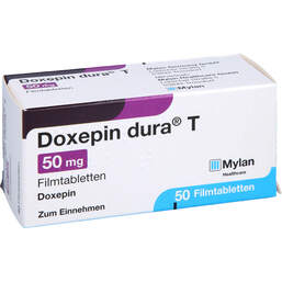 Abbildung: Doxepin dura T 50 mg Filmtabletten 50 St, Filmtabletten PZN 00581014