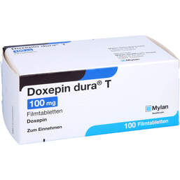 Abbildung: Doxepin dura T 100 mg Filmtabletten 100 St, Filmtabletten PZN 00581066