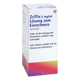 Abbildung: Zeffix 5 mg / ml Lösung zum Einnehmen 240 ml, Lösung zum Einnehmen PZN 00587034