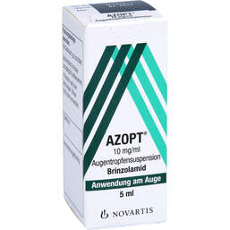 Abbildung: Azopt 10 mg / ml Augentropfensuspension 1X5 ml, Augentropfen PZN 00587666