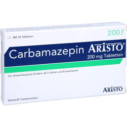 Abbildung: Carbamazepin Aristo 200 mg Tabletten 50 St, Tabletten PZN 00590852