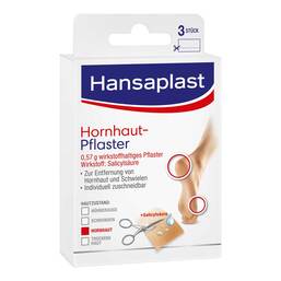 Abbildung: Hansaplast Hornhautpflaster Pflaster, 3 St PZN 00592182