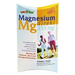 Abbildung: Magnesium Direkt 350 mg Beut 10 St, Beutel PZN 00593661