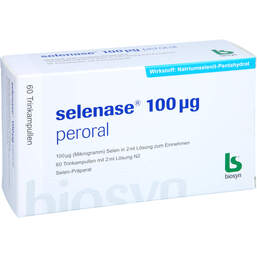 Abbildung: Selenase 100 µg peroral Lösung zum Einnehmen 60X2 ml, Lösung zum Einnehmen PZN 00593684