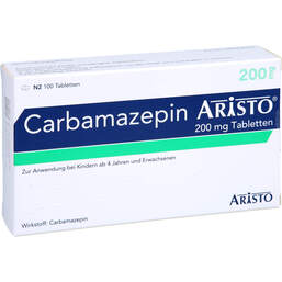 Abbildung: Carbamazepin Aristo 200 mg Tabletten 100 St, Tabletten PZN 00594040