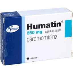 Abbildung: Humatin Kapseln 28 St, Hartkapseln PZN 00600349