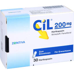 Abbildung: Cil 200 mg Kapseln 30 St, Hartkapseln PZN 00602561