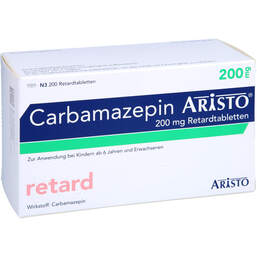 Abbildung: Carbamazepin Aristo 200 mg Retardtabletten 200 St, Retard-Tabletten PZN 00607417