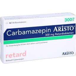 Abbildung: Carbamazepin Aristo 300 mg Retardtabletten 100 St, Retard-Tabletten PZN 00608606