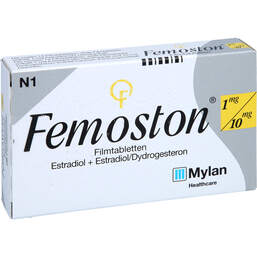 Abbildung: Femoston 1 / 10 mg Filmtabletten 28 St, Filmtabletten PZN 00608925