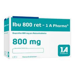 Abbildung: Ibu 800 ret 1A Pharma Tabletten 50 St, Retard-Tabletten PZN 00612200