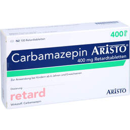 Abbildung: Carbamazepin Aristo 400 mg Retardtabletten 100 St, Retard-Tabletten PZN 00614096