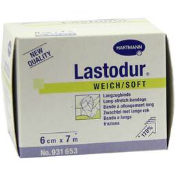 Abbildung: Lastodur Binde weich 6 cm x 7 m 1 St, Binden PZN 00614280