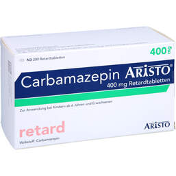 Abbildung: Carbamazepin Aristo 400 mg Retardtabletten 200 St, Retard-Tabletten PZN 00615380