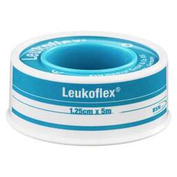 Abbildung: Leukoflex 5mx1,25cm 1121 Ver Pflaster, 1 St PZN 00624947