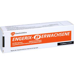 Abbildung: Engerix B Erwachsene Injektionssuspension in einer Fertigspritze 1 St, Fertigspritzen PZN 00629488