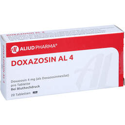 Abbildung: Doxazosin AL 4 Tabletten 20 St, Tabletten PZN 00629910