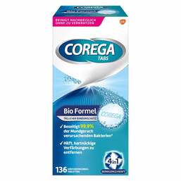Abbildung: Corega Tabs Bioformel Tabletten, 136 St PZN 00645398