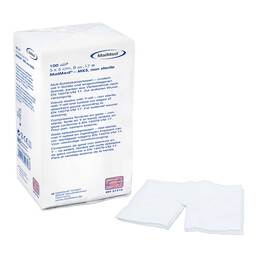 Abbildung: Schlitzkompressen 5x5cm 8fac 100 St, Kompressen PZN 00647954