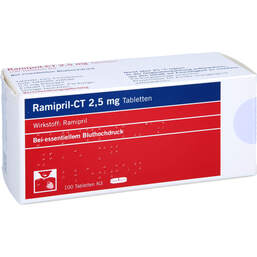 Abbildung: Ramipril-CT 2,5 mg Tabletten 100 St, Tabletten PZN 00650229