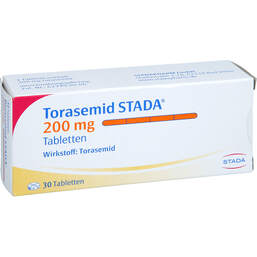 Abbildung: Torasemid STADA 200 mg Tabletten 30 St, Tabletten PZN 00660274