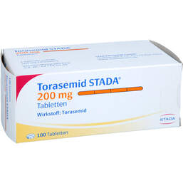 Abbildung: Torasemid STADA 200 mg Tabletten 100 St, Tabletten PZN 00660297