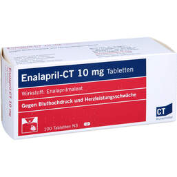 Abbildung: Enalapril-CT 10 mg Tabletten 100 St, Tabletten PZN 00663344
