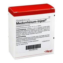 Abbildung: Medorrhinum Injeel Ampullen 10 St, Ampullen PZN 00663769