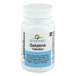 Abbildung: Gelatine Synomed Tabletten 50 St, Tabletten PZN 00664823