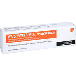 Abbildung: Engerix B Erwachsene Injektionssuspension in einer Fertigspritze 1 St, Injektionssuspension PZN 00667632